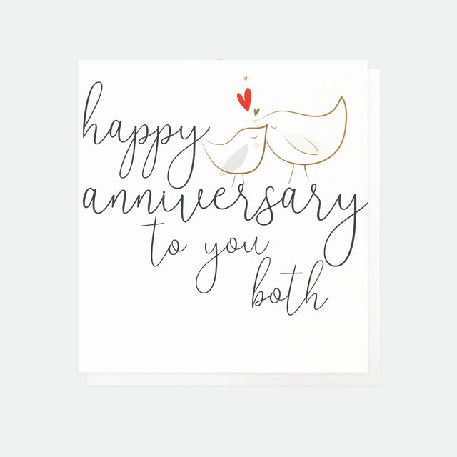 Happy Anniversary To You Both Card - Caroline Gardner