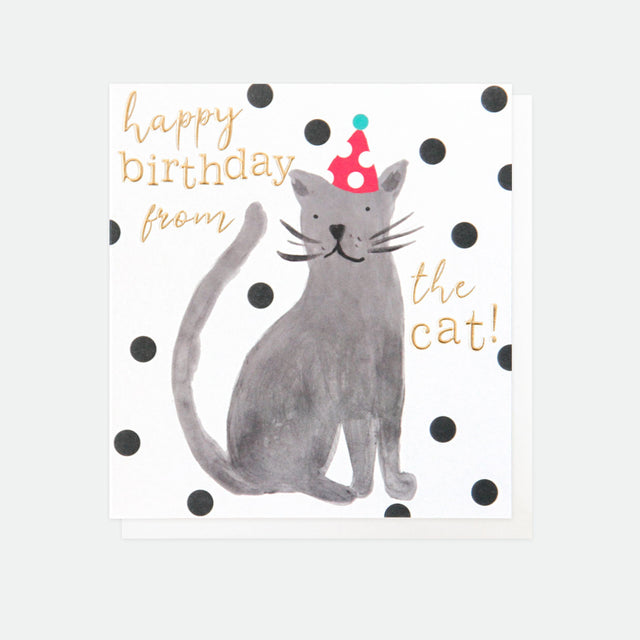 Happy Birthday From The Cat Card - Caroline Gardner