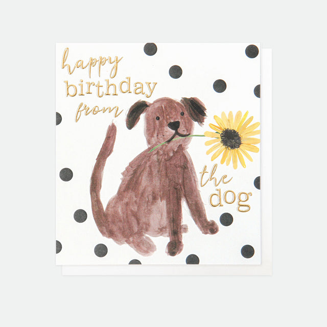 Happy Birthday From The Dog Birthday Card - Caroline Gardner