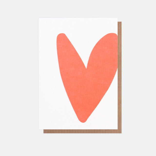 Neon Love Heart Greeting Card - Caroline Gardner