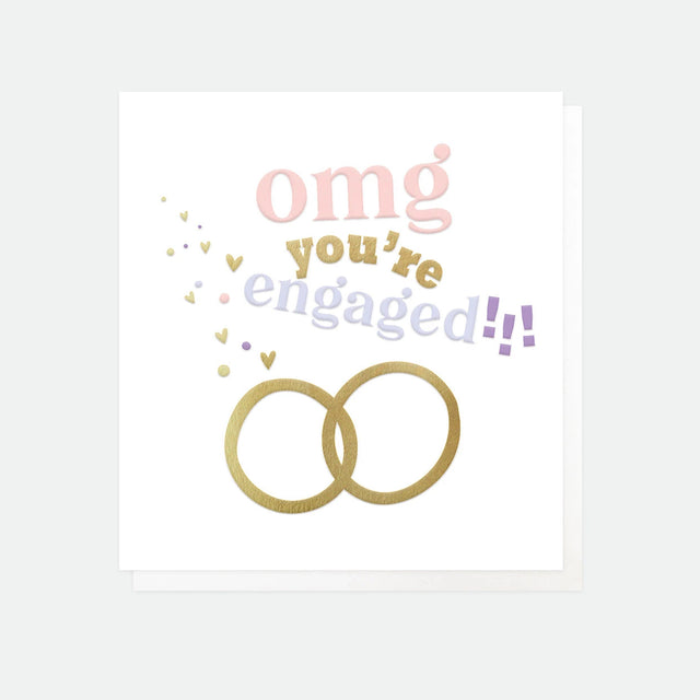 OMG You're Engaged Card - Caroline Gardner