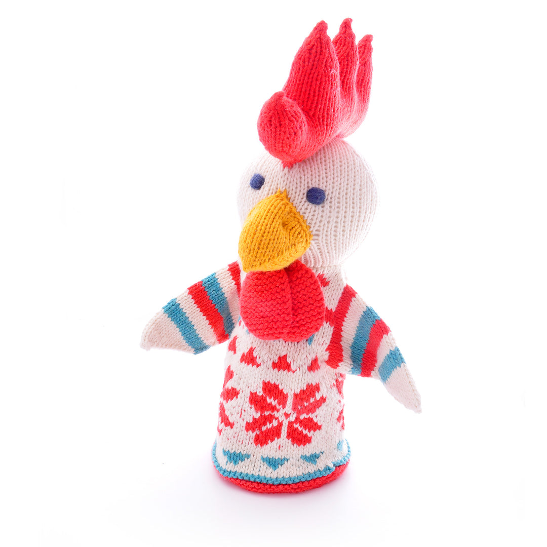 Chicken Hand Puppet in Organic Cotton - Chilli Chunky - Daisy Chain ...