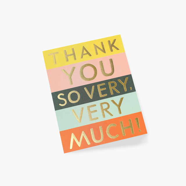 Colour Block Thank You Card - Rifle Paper Co