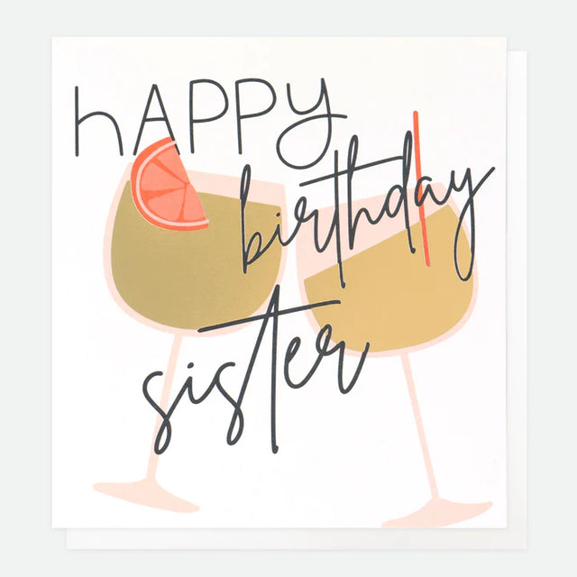 Sister Birthday Cocktails Card - Caroline Gardner