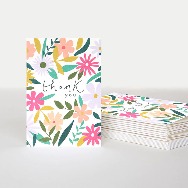 Bright Floral Thank You Notecards - Caroline Gardner