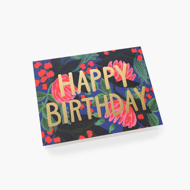 Floral Foil Birthday Card - Rifle Paper Co