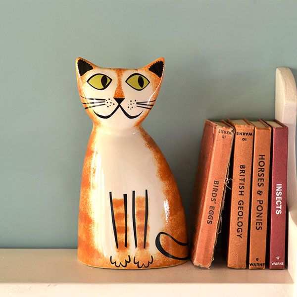 Ginger Tabby Cat Money Box