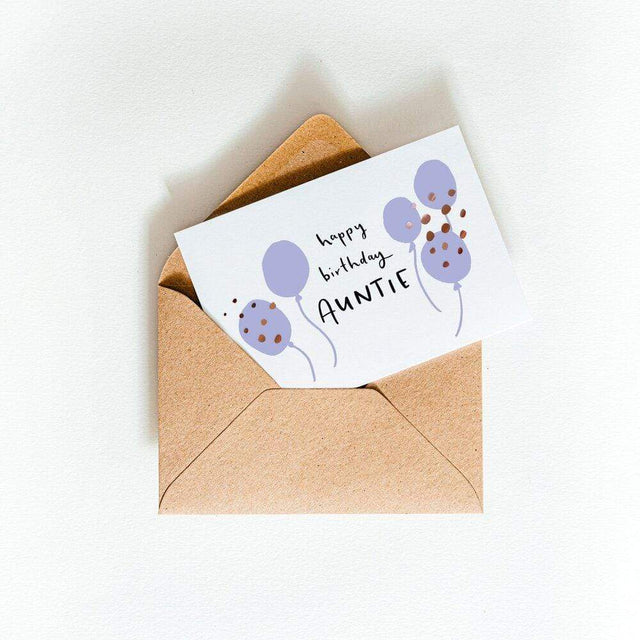 Happy Birthday Auntie Card - Hunter Paper Co