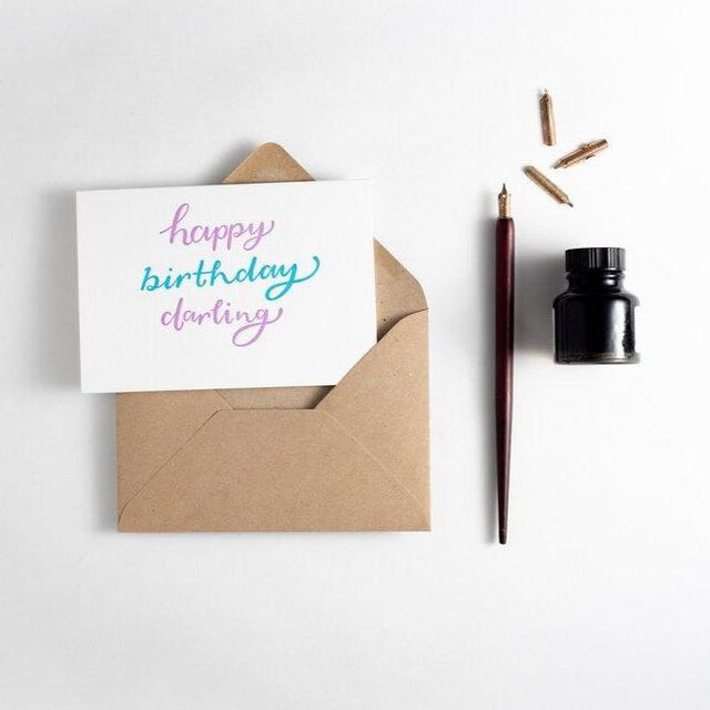 Happy Birthday Darling Card - Hunter Paper Co
