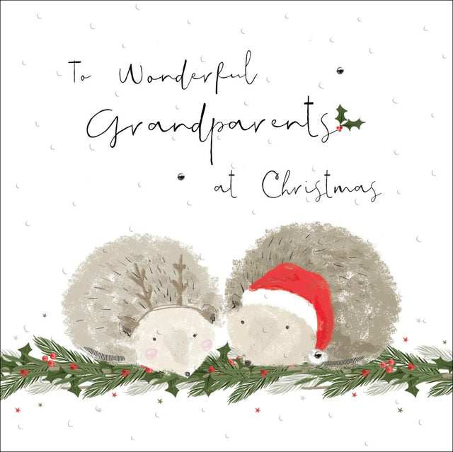 Wonderful Grandparents at Christmas - Winter Hedgerow