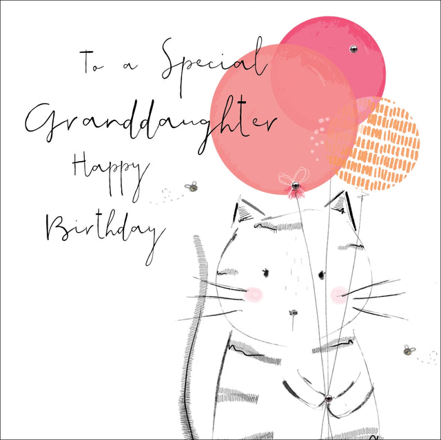 Special Granddaughter Happy Birthday - Hedgerow - Handcrafted Card Company