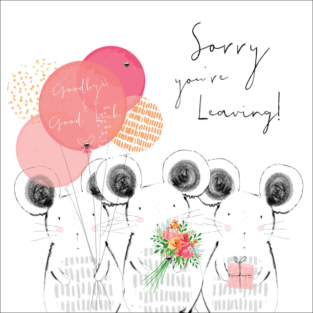 Sorry You're Leaving! Card -= Hedgerow - Handcrafted Card Company