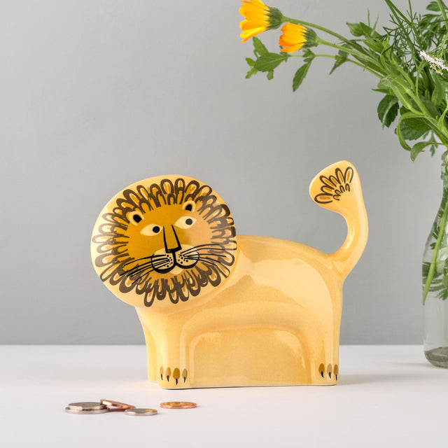 Lion Ceramic Money Bank