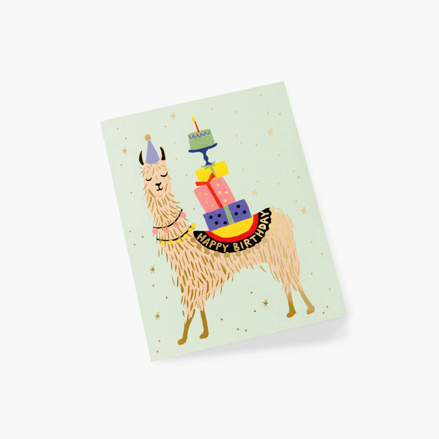Llama Happy Birthday Card - Rifle Paper Co