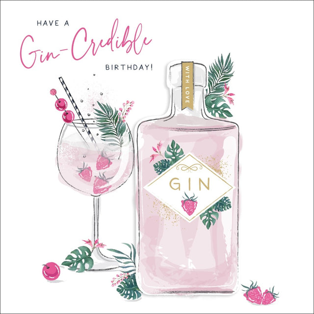 Gin-Credible Birthday - Morello - Handcrafted Card Company