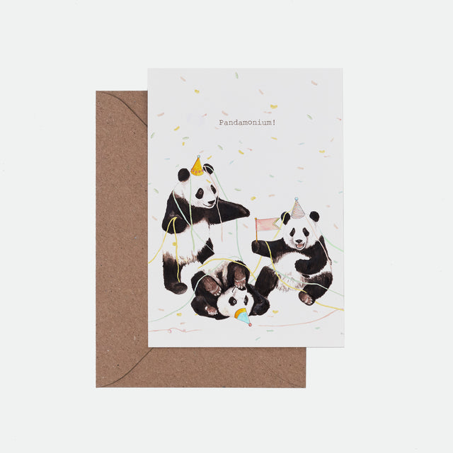 Pandamonium Illustrated Birthday Card - Mister Peebles