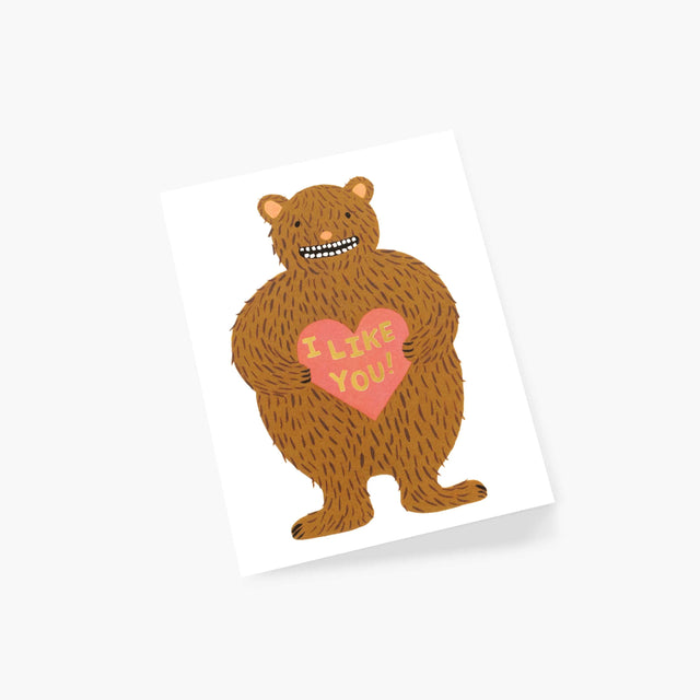 I Like You Bear Valentines Day Card - Rifle Paper Co