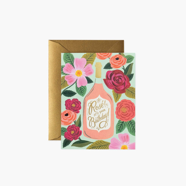 Rosé Its Your Birthday Card - Rifle Paper Co
