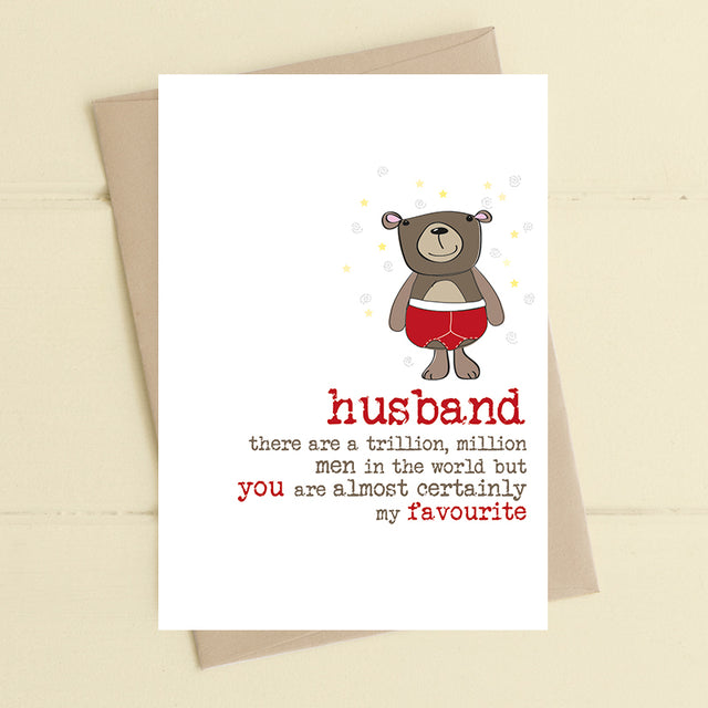 Favourite Husband Card - Dandelion Stationery