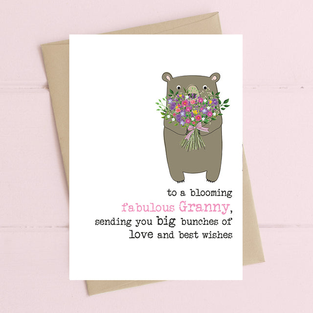 Blooming Fabulous Granny Card - Dandelion Stationery