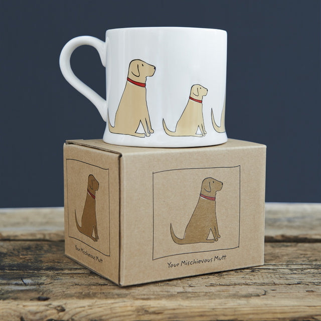 Yellow Labrador Dog Mug Gift - Sweet William